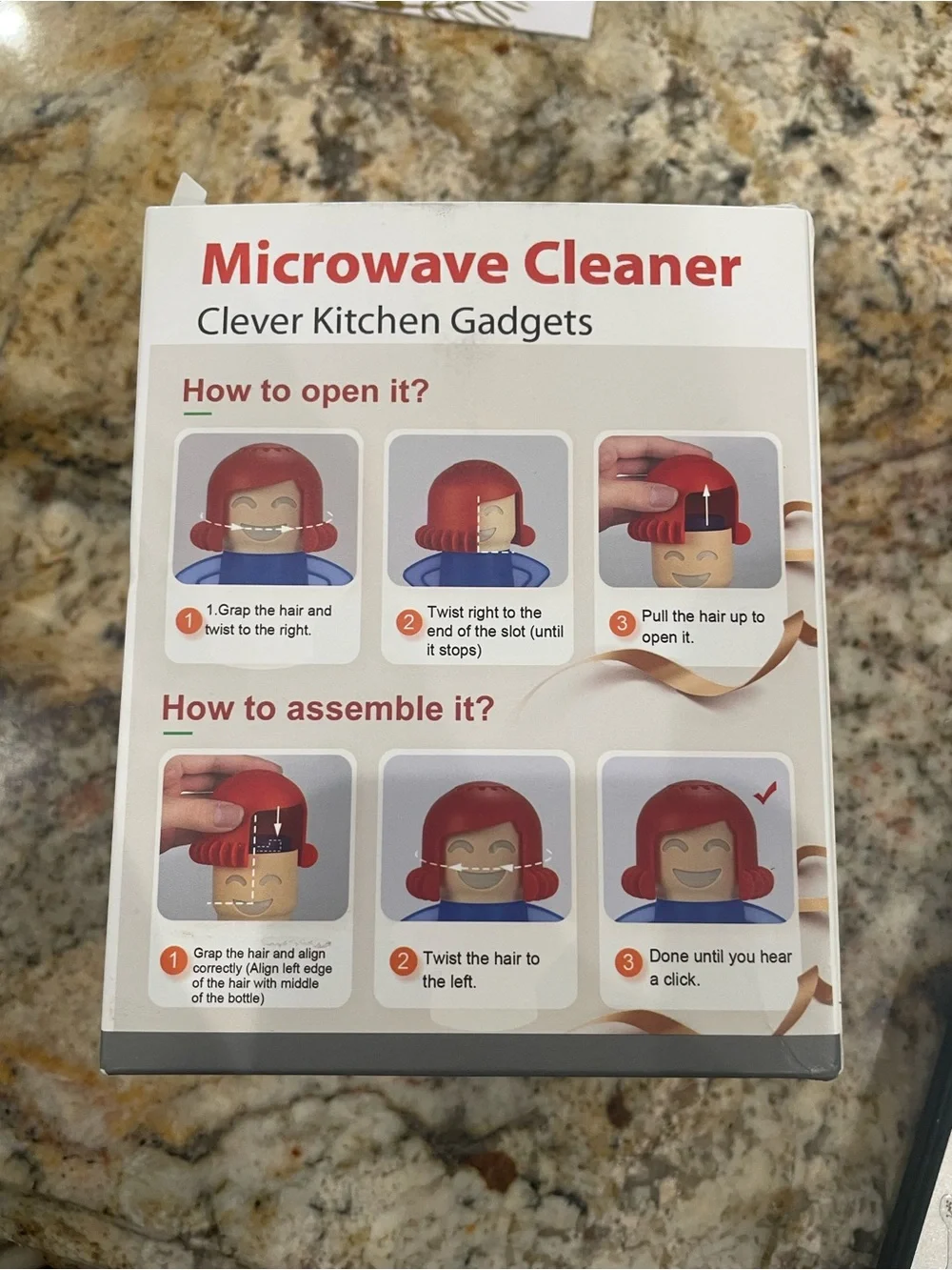 Microwave Cleaner Kitchen Gadget - yellow
